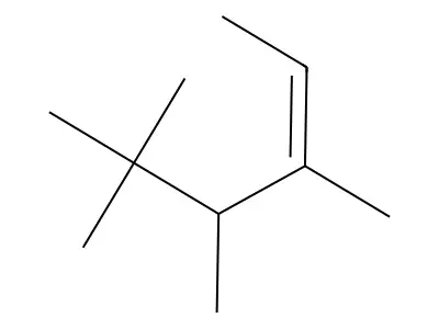 3,4,5,5-Tetramethyl-2-hexene structure