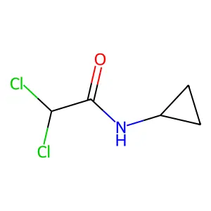 2,2-dichloro-N-cyclopropylacetamide structure
