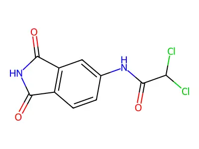 2,2-dichloro-N-(1,3-dioxoisoindol-5-yl)acetamide structure