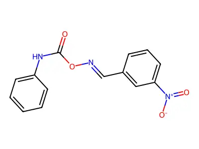 [(3-nitrophenyl)methylideneamino] N-phenylcarbamate structure