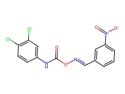 [(3-nitrophenyl)methylideneamino] N-(3,4-dichlorophenyl)carbamate structure