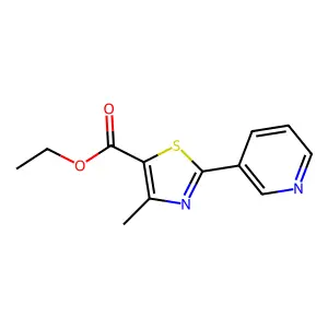 Ethyl 4-methyl-2-pyridin-3-yl-1,3-thiazole-5-carboxylate structure