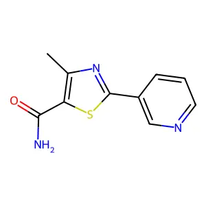 4-Methyl-2-(3-pyridinyl)-1,3-thiazole-5-carboxamide structure