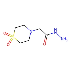 2-(1,1-Dioxidothiomorpholino)acetohydrazide structure