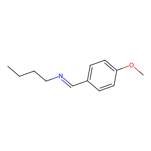 p-Methoxybenzylidene-butyl-amine structure