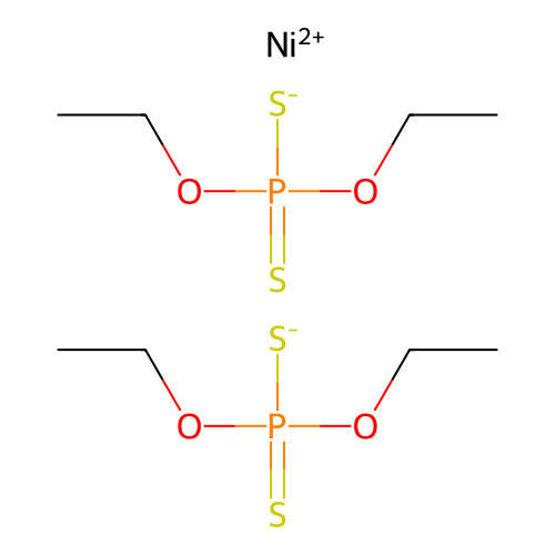 (SP-4-1)-Bis(O,O-diethyl phosphorodithioato-kappaS,kappaS')nickel structure