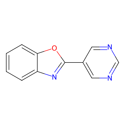 Benzoxazole, 2-(5-pyrimidinyl)- structure