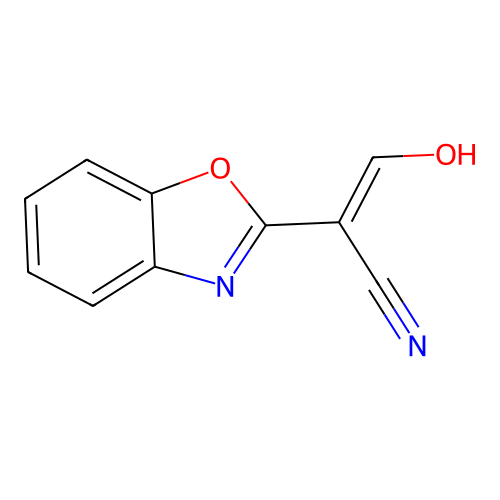 2-(1,3-Benzoxazol-2-yl)-3-hydroxyprop-2-enenitrile structure