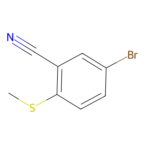 5-Bromo-2-(methylsulfanyl)benzonitrile structure