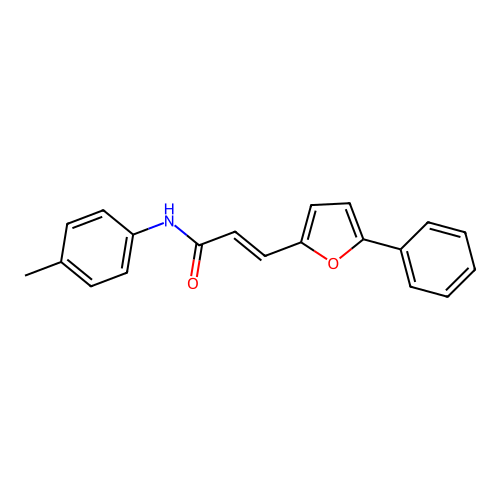 (E)-3-(5-phenylfuran-2-yl)-N-(p-tolyl)acrylamide structure