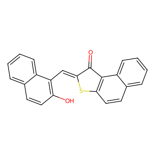 (Z)-2-((2-hydroxynaphthalen-1-yl)methylene)naphtho[2,1-b]thiophen-1(2H)-one structure