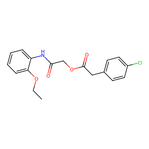 [2-(2-Ethoxyanilino)-2-oxoethyl] 2-(4-chlorophenyl)acetate structure