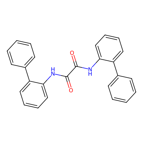 N,N'-bis(2-phenylphenyl)oxamide structure