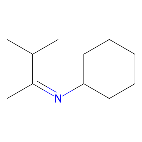 2-Cyclohexylimino-3-methylbutane structure
