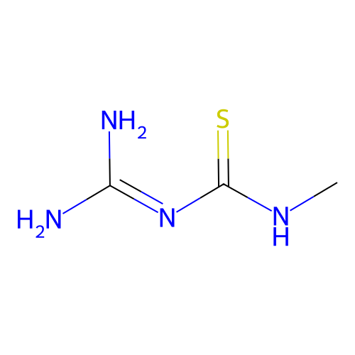 N-(Aminoiminomethyl)-N inverted exclamation marka-methylthiourea structure