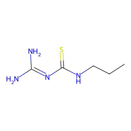 1-(Diaminomethylidene)-3-propylthiourea structure
