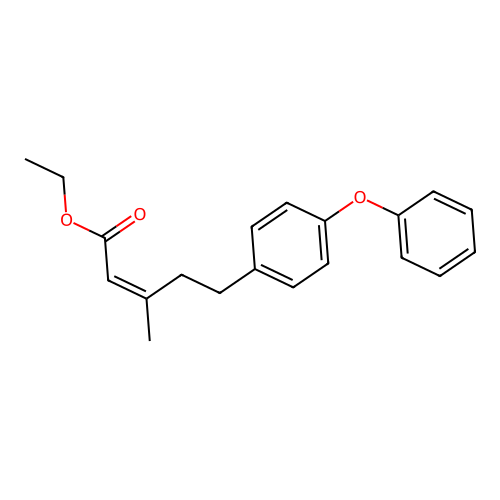 2-Pentenoic acid, 3-methyl-5-(4-phenoxyphenyl)-, ethyl ester, (Z)- structure
