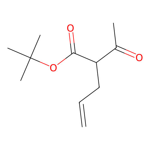 Tert-butyl 2-acetylpent-4-enoate structure