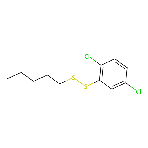 1,4-Dichloro-2-(pentyldisulfanyl)benzene structure