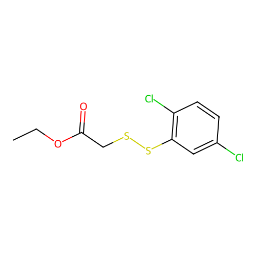 Ethyl 2-((2,5-dichlorophenyl)disulfanyl)acetate structure