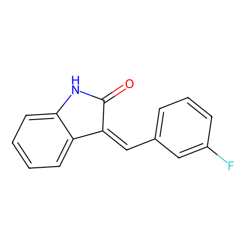 3-[(3-fluorophenyl)methylidene]-1H-indol-2-one structure