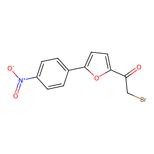 2-Bromo-1-(5-(4-nitrophenyl)furan-2-yl)ethanone structure