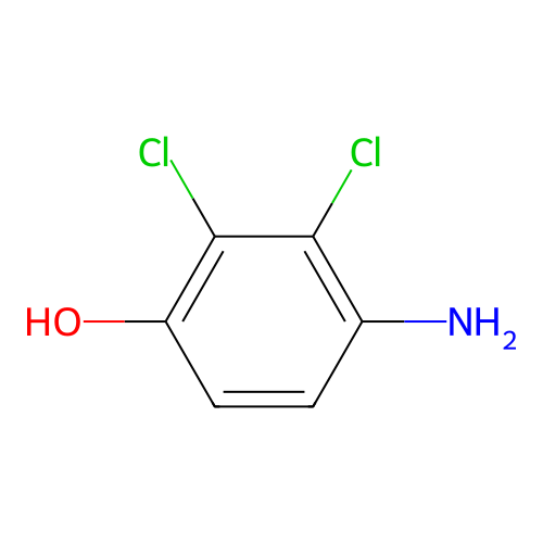 4-Amino-2,3-dichlorophenol structure