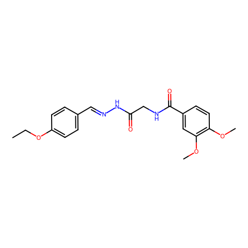 N-(2-(2-(4-Ethoxybenzylidene)hydrazino)-2-oxoethyl)-3,4-dimethoxybenzamide structure