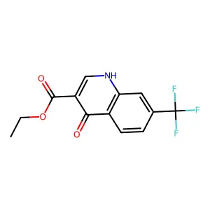 Ethyl 4-hydroxy-7-trifluoromethyl-3-quinolinecarboxylate structure