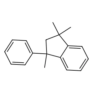 2,3-Dihydro-1,1,3-trimethyl-3-phenyl-1H-indene structure