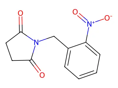 1-(2-Nitrobenzyl)pyrrolidine-2,5-dione structure