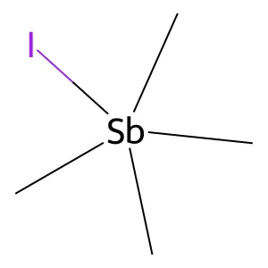 Iodo(tetramethyl)-lambda5-stibane structure