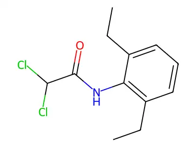 2,2-dichloro-N-(2,6-diethylphenyl)acetamide structure