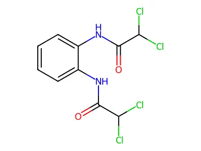 2,2-dichloro-N-{2-[(dichloroacetyl)amino]phenyl}acetamide structure