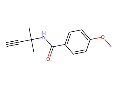N-(1,1-二甲基-2-丙炔基)-4-甲氧基苯甲酰胺 structure