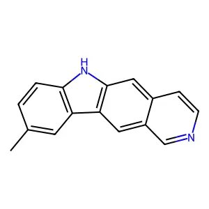 9-methyl-6H-pyrido[4,3-b]carbazole structure