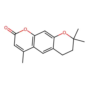 2,2,6-Trimethyl-3,4-dihydropyrano[3,2-g]chromen-8-one structure