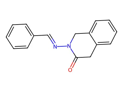 2-(Benzylideneamino)-1,4-dihydroisoquinolin-3-one structure