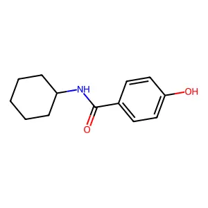 N-cyclohexyl-4-hydroxybenzamide structure