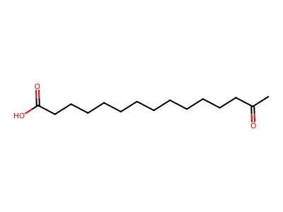 14-Keto pentadecanoic acid structure