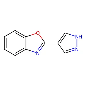 2-(1H-Pyrazol-4-yl)-benzoxazole structure