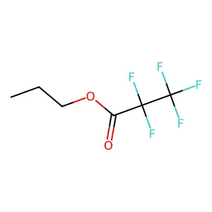 Propyl pentafluoropropanoate structure
