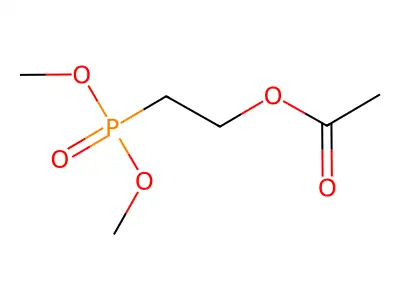 Dimethyl (2-acetoxyethyl)phosphonate structure