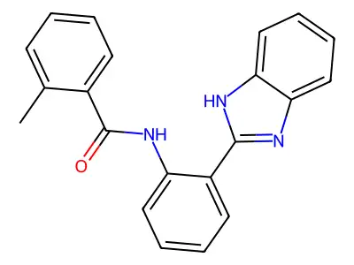 N-[2-(1H-benzimidazol-2-yl)phenyl]-2-methylbenzamide structure