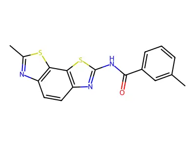 3-methyl-N-(7-methyl-[1,3]thiazolo[4,5-g][1,3]benzothiazol-2-yl)benzamide structure