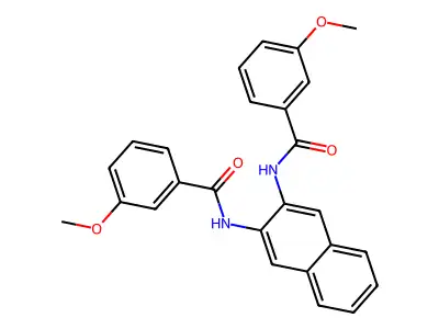 3-methoxy-N-[3-[(3-methoxybenzoyl)amino]naphthalen-2-yl]benzamide structure