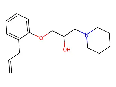 1-(Piperidin-1-yl)-3-[2-(prop-2-en-1-yl)phenoxy]propan-2-ol structure