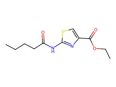 Ethyl 2-pentanamidothiazole-4-carboxylate structure
