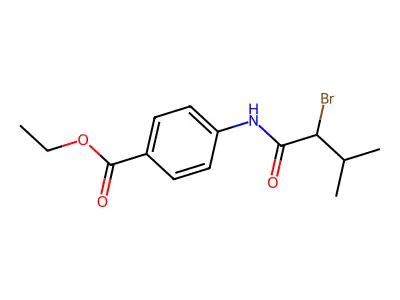 Ethyl 4-(2-bromo-3-methylbutanamido)benzoate structure