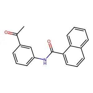 N-(3-乙酰基苯基)萘-1-甲酰胺 structure